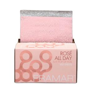 FRAMAR Фольга алюминиевая в цвете ROSE ALL DAY STRIPES - 500 шт Inna
