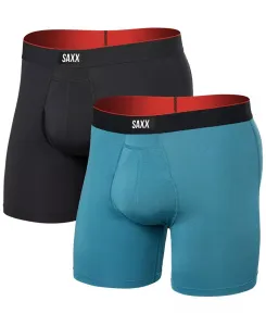 Мужские мультиспортивные боксеры 2 шт сетчатые однотонные Saxx