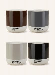 4 шт - Тарелка Pantone CORTADO, 175 мл, цвет grau/braun/schwarz
