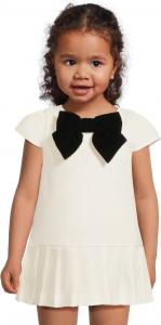 Платье с плиссированной юбкой Janie and Jack, Ivory