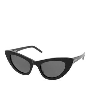 Солнцезащитные очки sl 213 lily 52 black/black/grey Saint Laurent, черный