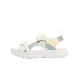 Антискользящие износостойкие детские сандалии бело-зеленые XTEP