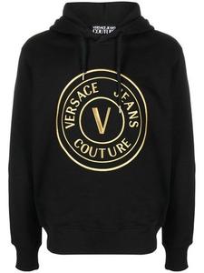 Шикарная черная толстовка с капюшоном Versace Jeans
