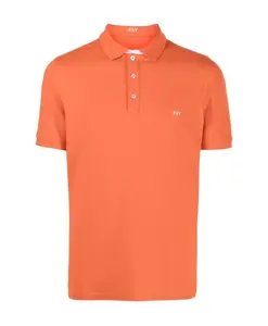 Двухцветная рубашка поло Fay, оранжевый