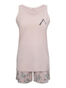 Короткий пижамный комплект Goldenbay Blooms, розовый