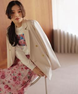 Длинная футболка с принтом Suite, цвет White [001]