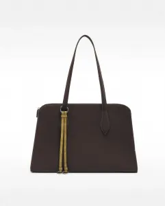 Женская сумка для ноутбука 13 дюймов с несколькими отделениями и застежкой-молнией, однотонная Parfois, темно-коричневый