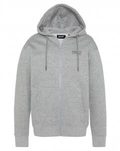 Толстовка на молнии Schott, светло-серый