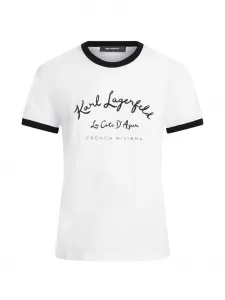 Футболка с круглым вырезом Karl Lagerfeld, белый