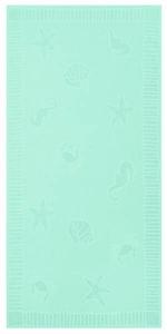 Пляжное полотенце Zollner 00000039, 100x1x200 см цвет mint