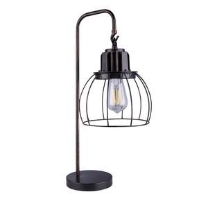 Настольная лампа, металлическая, черная, золотистого цвета Globo Lighting, черный