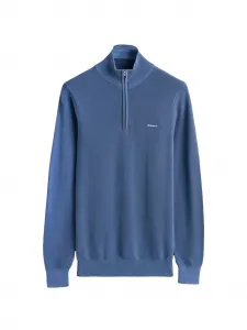 Поло на молнии Gant, синий