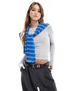 Топ Cotton On с длинными рукавами, серый Cotton:On