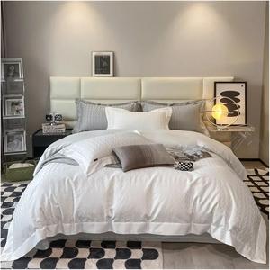 KYTGFH Комплект постельного белья из египетского хлопка жаккардовый 1000tc однотонный One Color