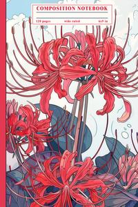 Anime Red Spider Lily Notebook, Wide Ruled Journal for Aesthetic Teens, Girls, Manga Lovers, and Creative Writers (Independently published)