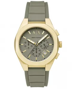 Armani Exchange мужские часы Sync Chronograph с зеленым силиконовым ремешком, 42mm A|X Armani Exchange