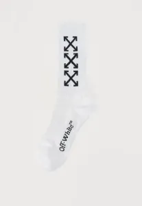 Длинные носки «тройная стрела» Off-White, White/Black