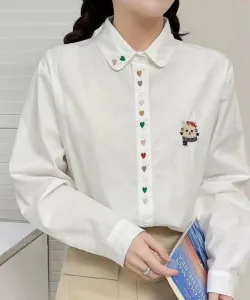 Рубашка с вышитым воротником Aimoha - Select -, цвет White Other 6