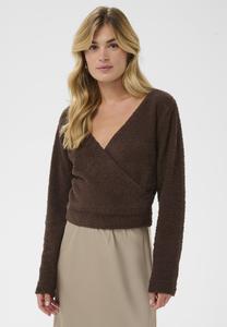 Джемпер Saint Tropez NADALIESZ WRAP BLOUSE, Chocolate Brown/Dark Brown