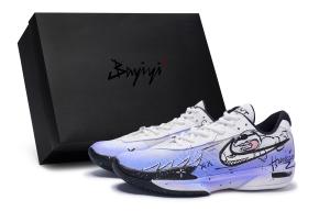 Nike Air Zoom G.T. Cut Academy Баскетбольные кроссовки Унисекс Низкие Черно-белые Синий Белый Черный