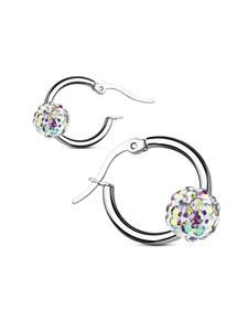 Bungsa Серьги-гвоздики в цвете AB «Северное сияние»