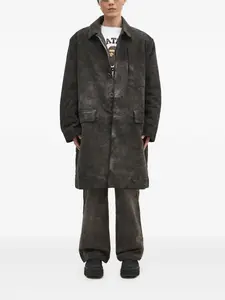 Пальто с накладными карманами Rick Owens DRKSHDW, серый