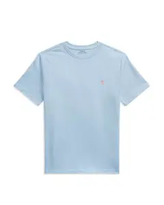 Детская хлопковая футболка с круглым вырезом для мальчиков - для детей постарше Ralph Lauren, синий