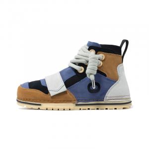 Стильные мужские кеды для скейтбординга с высоким верхом цвета кобальтово-синего цвета Oetzi