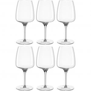 Бокал для вина Rotweinglas CESTI, 500 мл, набор 6 шт., пригодный для мытья в посудомоечной машине Leonardo, прозрачный