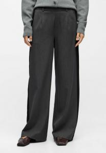 Брюки Object OBJLISA WIDE, Medium Grey Melange/Light Grey