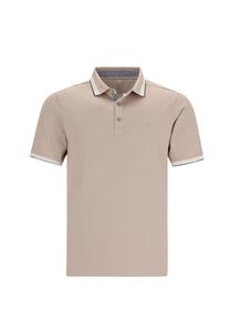 Рубашка-поло пике Hajo, серо-коричневый