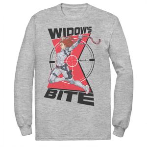 Мужская футболка с изображением анимированной позы «Черная вдова» Marvel