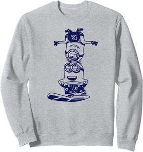Толстовка Minion SURF (STUART & DAVE), серая Minions