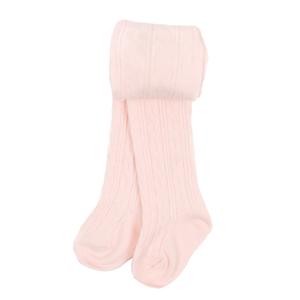 Колготки для девочек с косичкой, классические, однотонные Leveret, светло-розовый