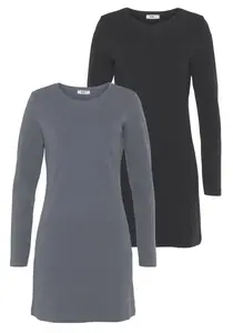 Платье трикотажное "Фонарики" (упаковка, 2 шт.), маленький вырез горловины Flashlights, синий