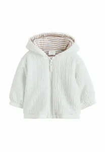 Обычная посадка, мятая легкая куртка с капюшоном Next, White