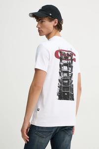 Хлопковая футболка G-Star, белый