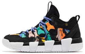 Женские баскетбольные кроссовки QIAODAN с амортизацией, противоскользящие, низкие, черно-розовые