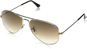 Солнцезащитные очки Ray-Ban RB3025 Classic Aviator, Gold White/Crystal Green