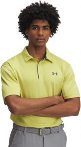 Under Armour мужская поло для гольфа Tech, Yellow Shade/Pitch Gray