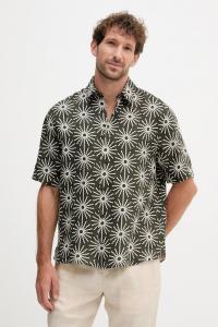 Льняная рубашка Frescobol Carioca, зеленый