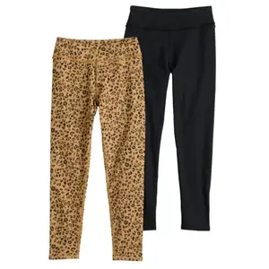 Девочки 7-16 лет 2 пары высоких леггинсов So, мультиколор