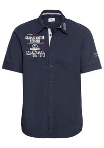 Повседневная рубашка DELMAO Regular fit Button Up Shirt, морской синий