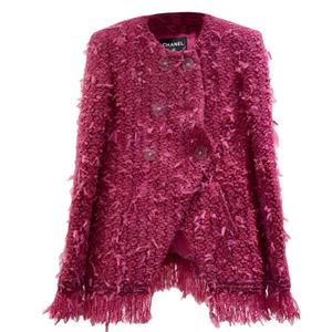 CHANEL Куртка женская ягодно-красная, Berry Red