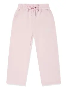 Спортивные брюки с вышитым логотипом MSGM Kids, розовый