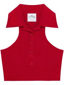 Courrèges топ без рукавов, красный