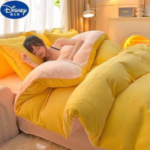 Disney Пододеяльник 200х230 см, вельвет, цвет Lemon Cream - Milk Velvet