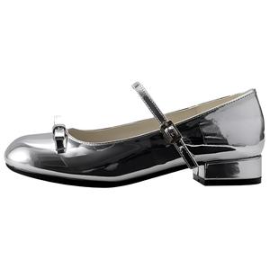 Туфли Мэри Джейн на массивном каблуке Women's Medd, серебро