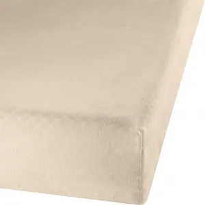 Простыня на резинке Erlangen бежевая 180x200 см - 200x200 см Erwin Müller