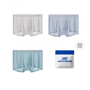 Мужские трусы 3 шт, индивидуальная упаковка Skechers, коралл